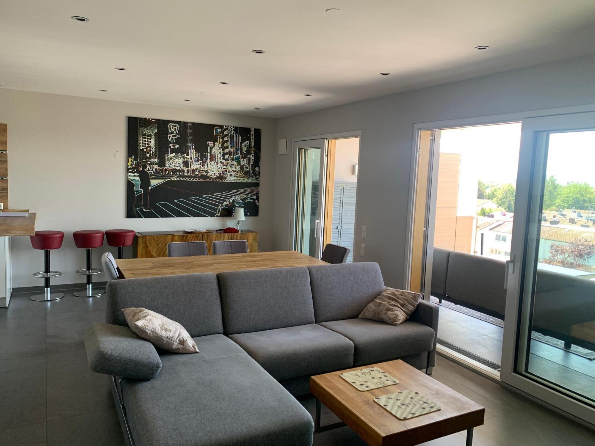 Penthouse Apartment Mit Alpenblick ฟรีดริชส์ฮาเฟน ภายนอก รูปภาพ